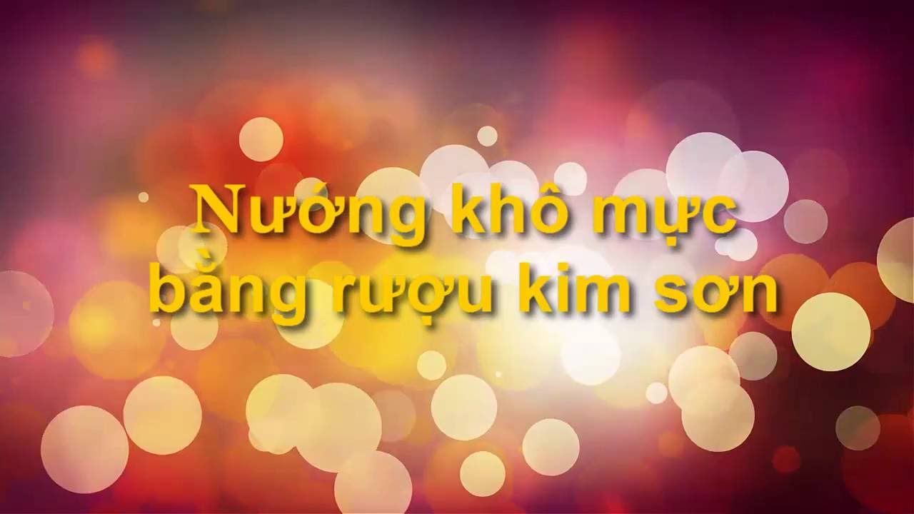 Nướng mực bằng rượu Kim Sơn