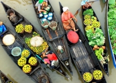 chợ nổi miền tây